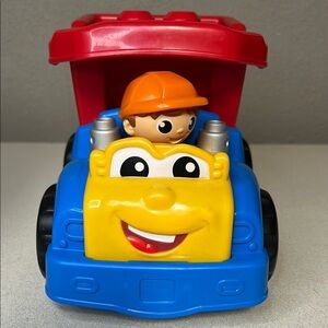 Red and Blue Chunky Toy Cars